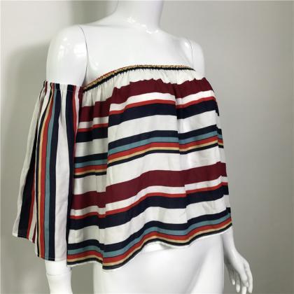 Fashion Stripes Long-sleeved T-shirt