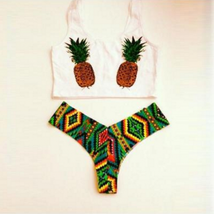 Sexy Pineapple Printing Bikini
