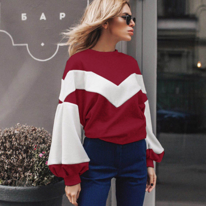 Loose Round Neck Long-sleeved Sweater