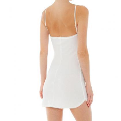 Sling White Backless Sexy Slim Dress