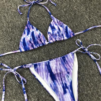 Split Fashion Bikini Two-piece Set