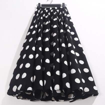 Design Women Print Chiffon Skirt