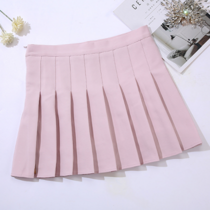 Solid Color Fashion Women Skirt