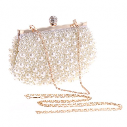 Clutch Handbag Pearl Bag