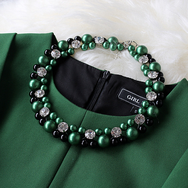 Fresh Green With Beading Party Dress Bn02