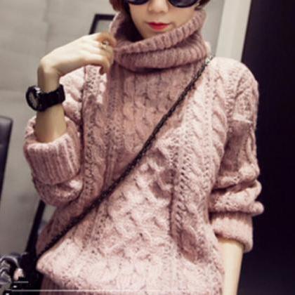 Loose Thick Turtleneck Vg12802mn