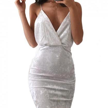 Sexy White Pack Hip Mini Dress 22706