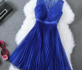 Sleeveless V Neck Dress 1340O-3457