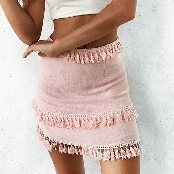 Women'S Solid Color Sexy Slim Skirt