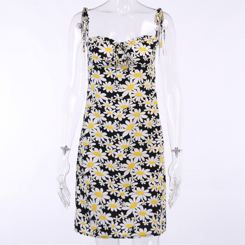 Women's Printed Sling Sleeveless Dress