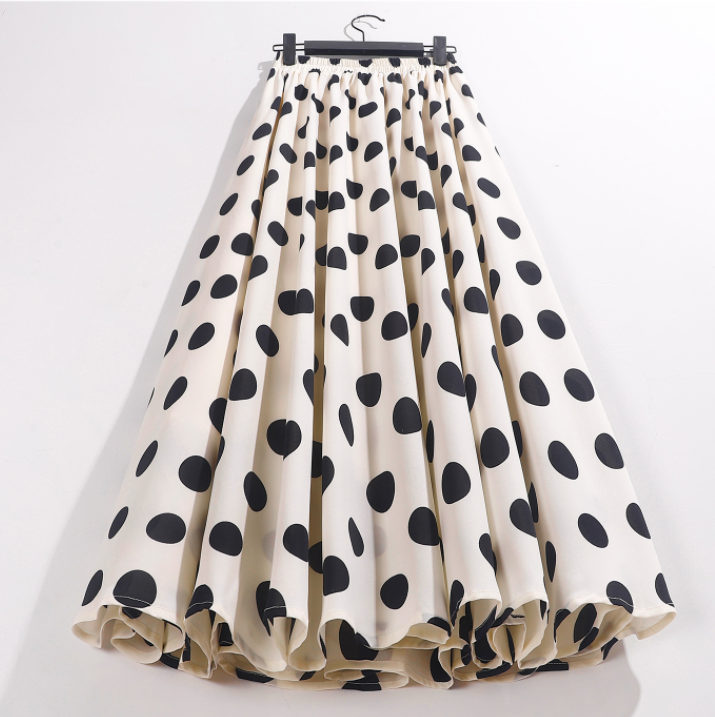 Design Women Print Chiffon Skirt