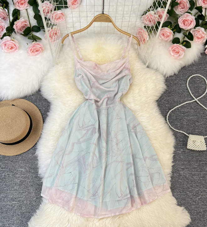 pastel marble dress Grace Marble Pastel Maxi Dress