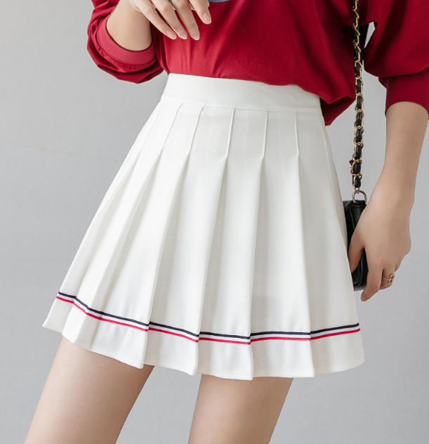 Casual Solid Color Temperament High Waist Skirt