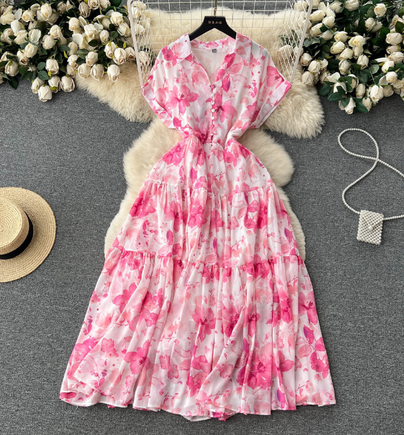 strapless open back dress Black Butterfly Print Modest Dress with Modern Grace main image 1