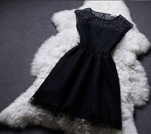 The Beaded Sleeveless Vest Dress Er30412po