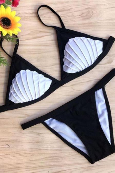 Handmade Mermaid Shell Bikini Set Swimsuit Beachwear