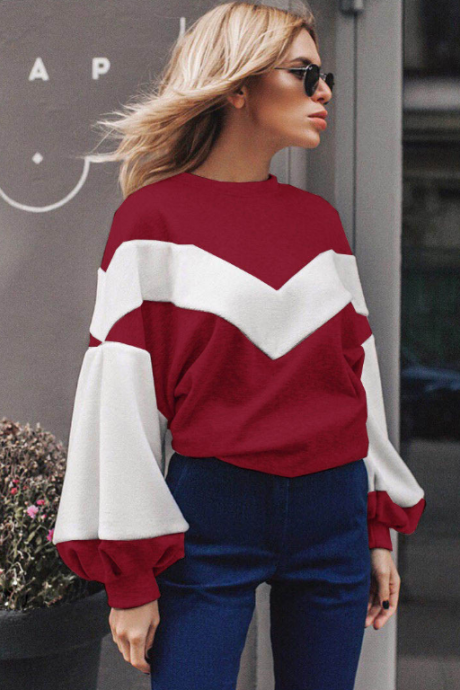 Loose Round Neck Long-sleeved Sweater