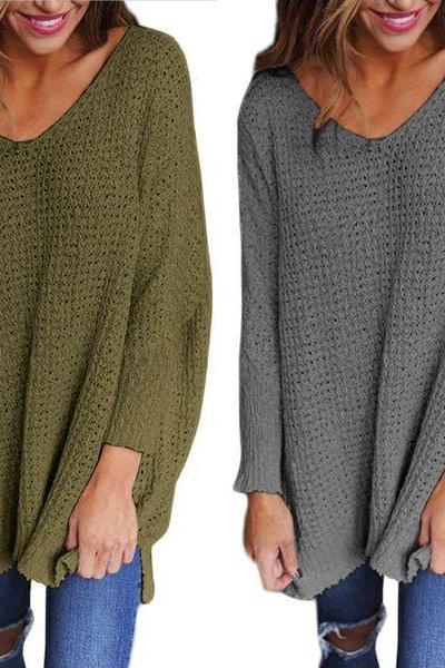 Casual Women Long Sleeve Knitwear Jumper Cardigan Coat Jacket Sweater Pullover Gift