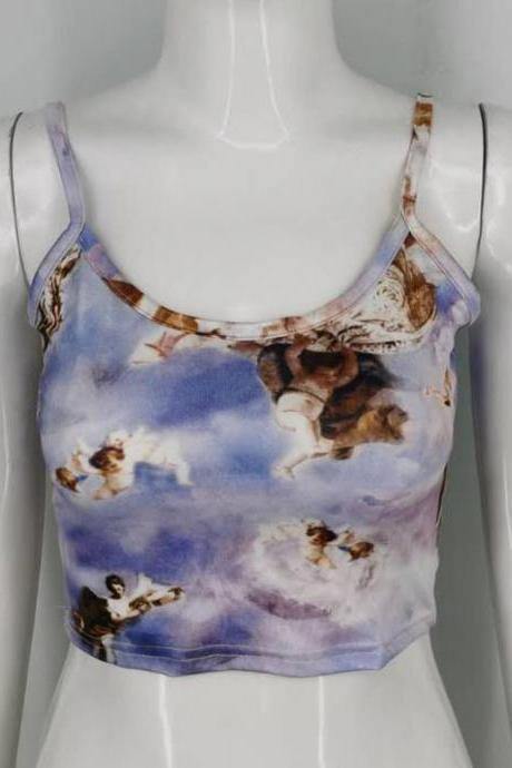 Women's Printed Camisole Sexy Vest Tops
