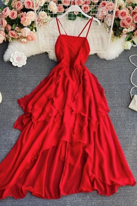 Cute Irregular Lace Up Dress Fashion Dress