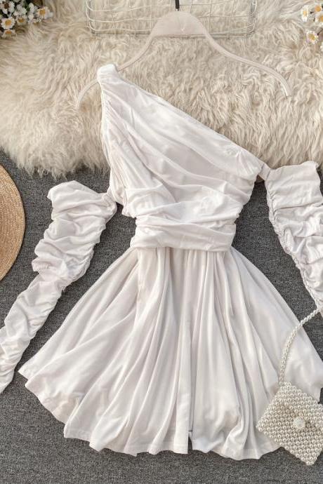 Elegant Long Sleeve Off Shoulder Dress