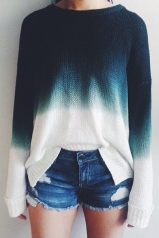 Retro Round Neck Long-sleeved Knit Sweater